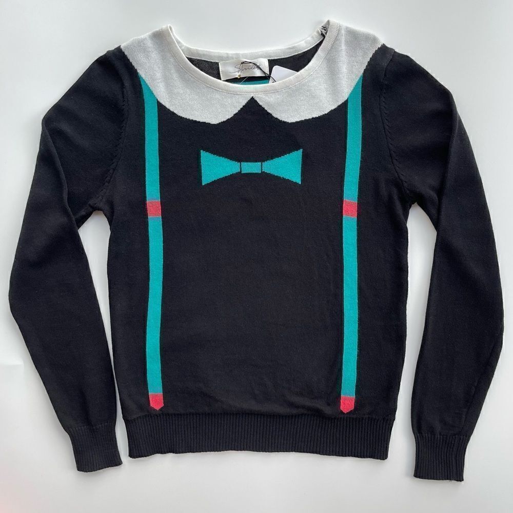 NWT Snidel Suspenders Knit Top - F (One Size)